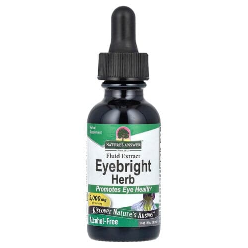 Nature's Answer, Eyebright Herb, extract fluid, fără alcool, 2.000 mg, 1 fl oz (30 ml)