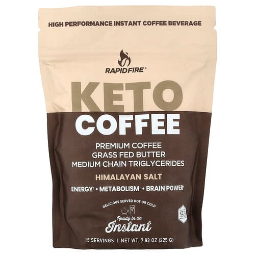 RAPIDFIRE, Cafea Keto, 7,93 oz (225 g)