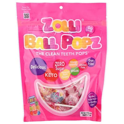 Zollipops, Zolli® Ball Popz, Fructe, 147 g