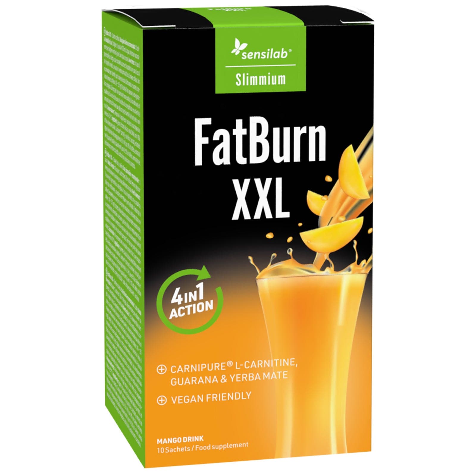 FatBurn XXL - băutură pentru arderea grăsimilor cu 1000 mg de L-carnitină