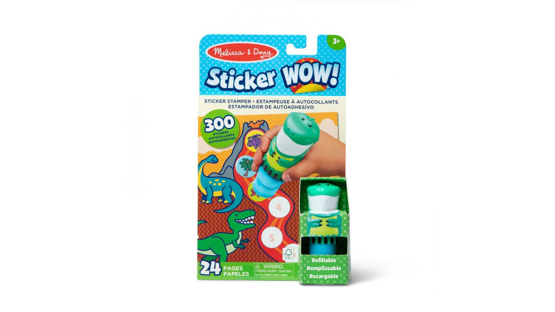 Melissa & Doug Sticker WOW autocolante dinozauri