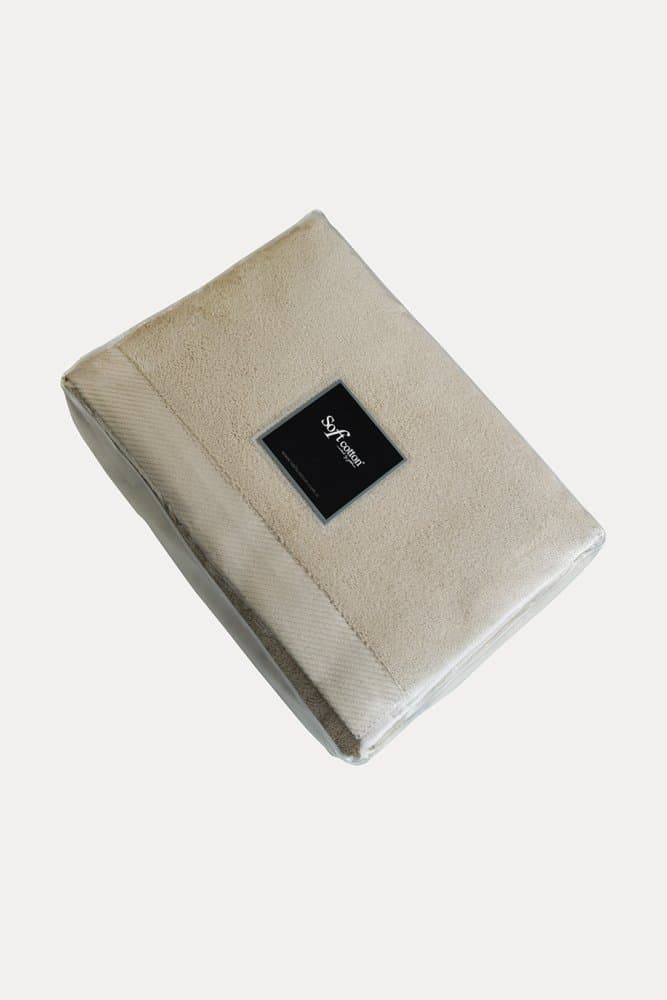 Set prosop și prosop de corp MICRO COTTON, 2 buc Bej deschis / Light