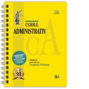 Codul administrativ. Martie 2026. Editie spiralata, tiparita pe hartie alba