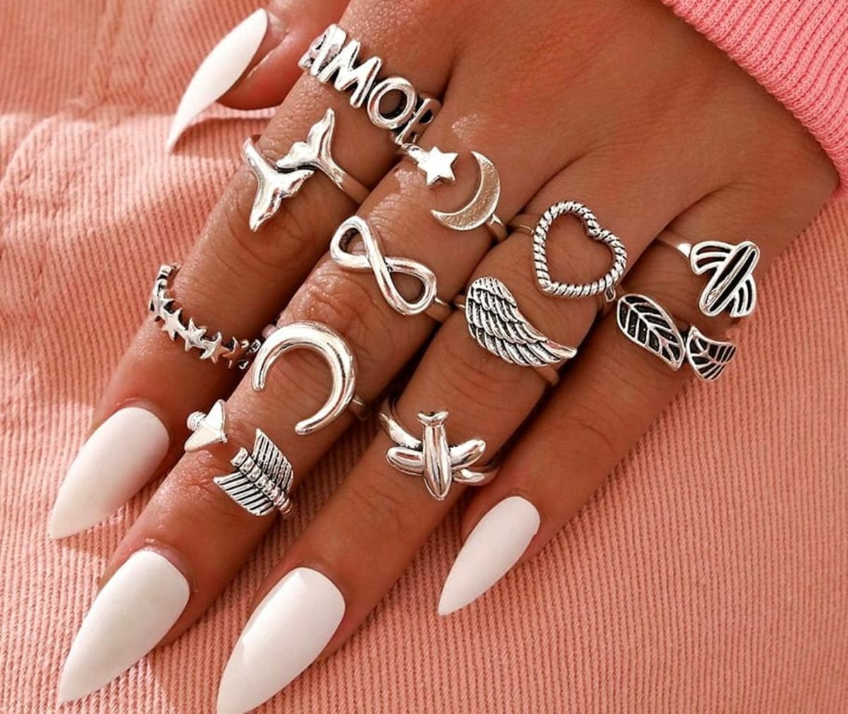 inel (set 12 buc) JEWELRY & WATCHES - Punk
