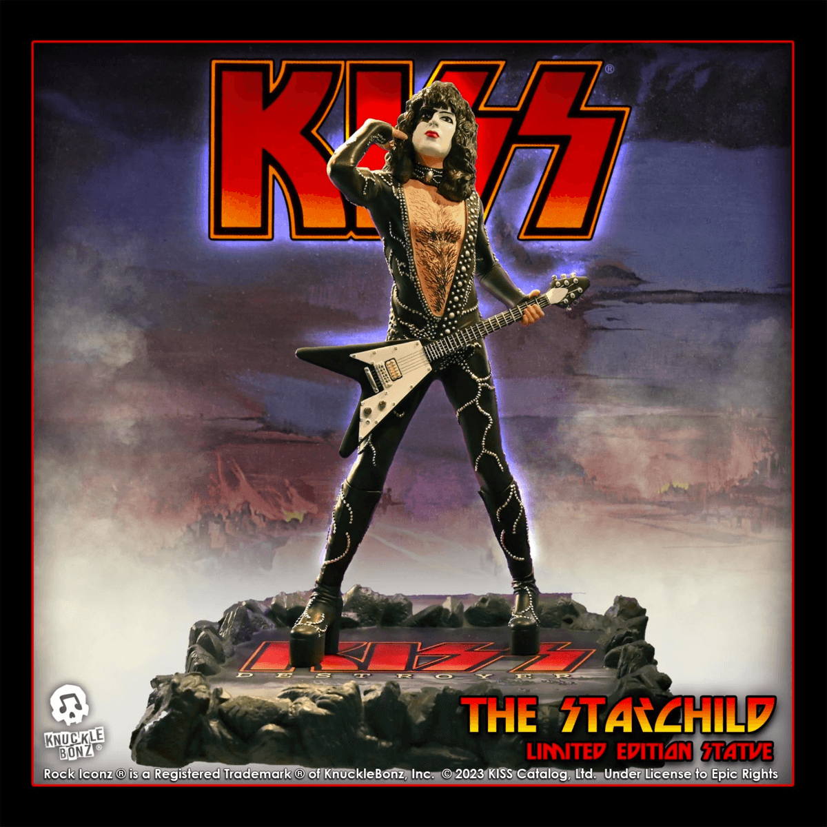 Figurină Kiss - Rock Iconz - The Starchild - Destroyer