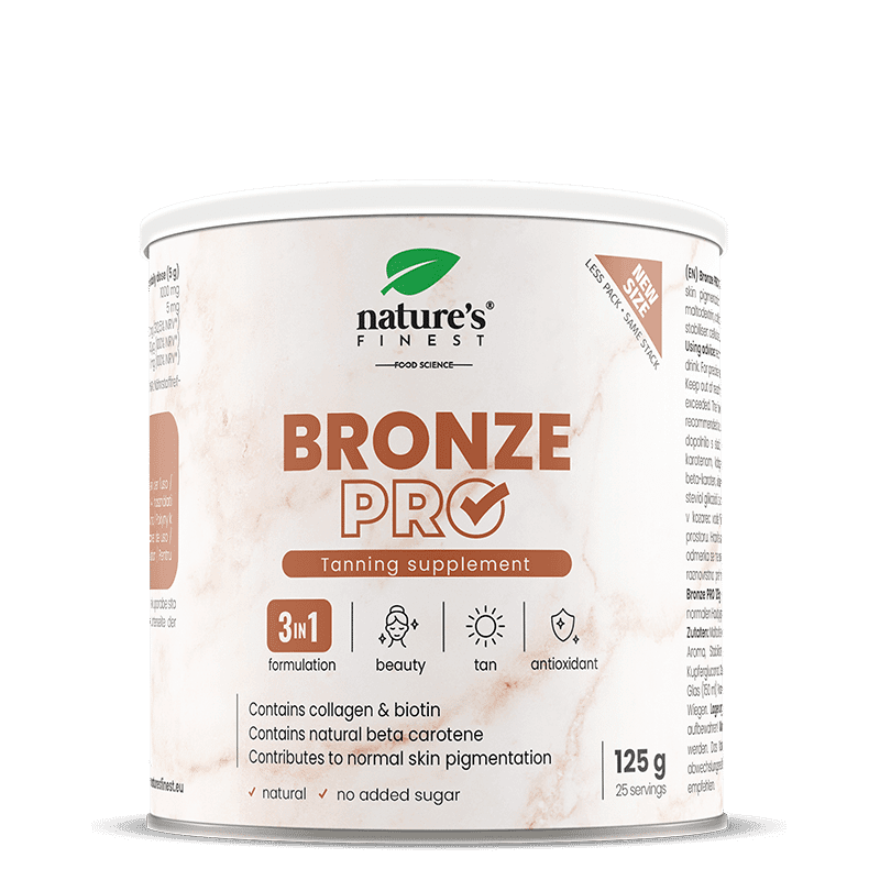 Nature's Finest Bronze PRO | supliment pentru bronzare | beta‑caroten, colagen și vitamina C