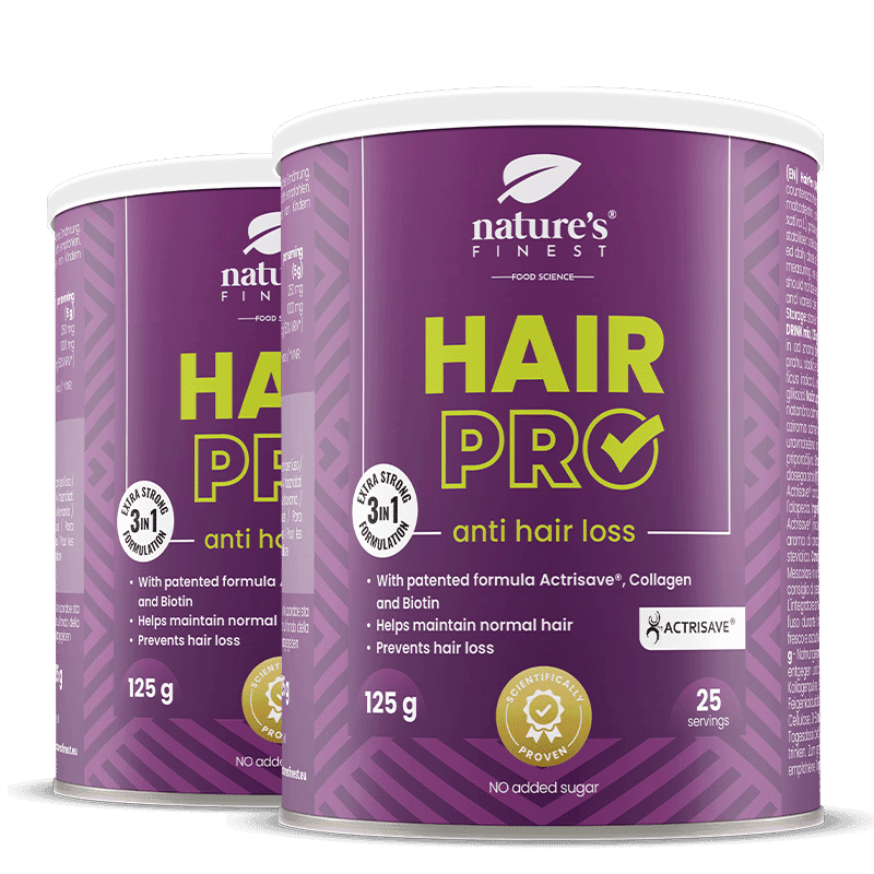Nature's Finest Hair Pro FOR MEN | supliment pentru bărbați pentru căderea și densitatea părului | Actrisave, colagen și biotină pentru păr
