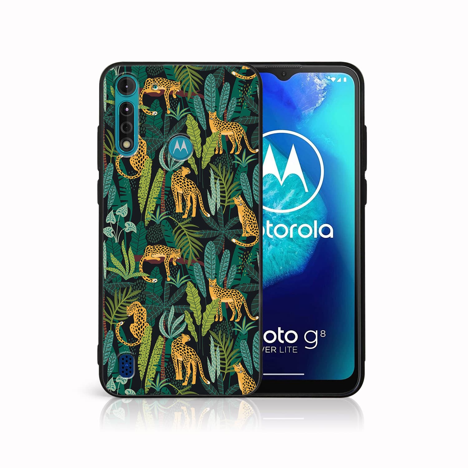 PROTEMIO MY ART Husă de protecție pentru Motorola Moto G8 Power Lite LEOPARD (239)
