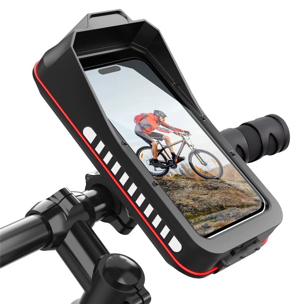 PROTEMIO HL-176A Husă de telefon pentru bicicletă / trotinetă / moped, negru