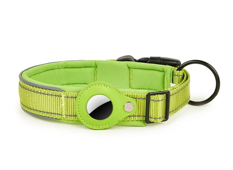 PROTEMIO GLOWY PAW Zgardă reflectorizantă pentru Apple AirTag DIMENSIUNE: S - verde deschis