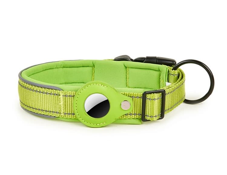 PROTEMIO GLOWY PAW Zgardă reflectorizantă pentru Apple AirTag DIMENSIUNE: M - verde deschis