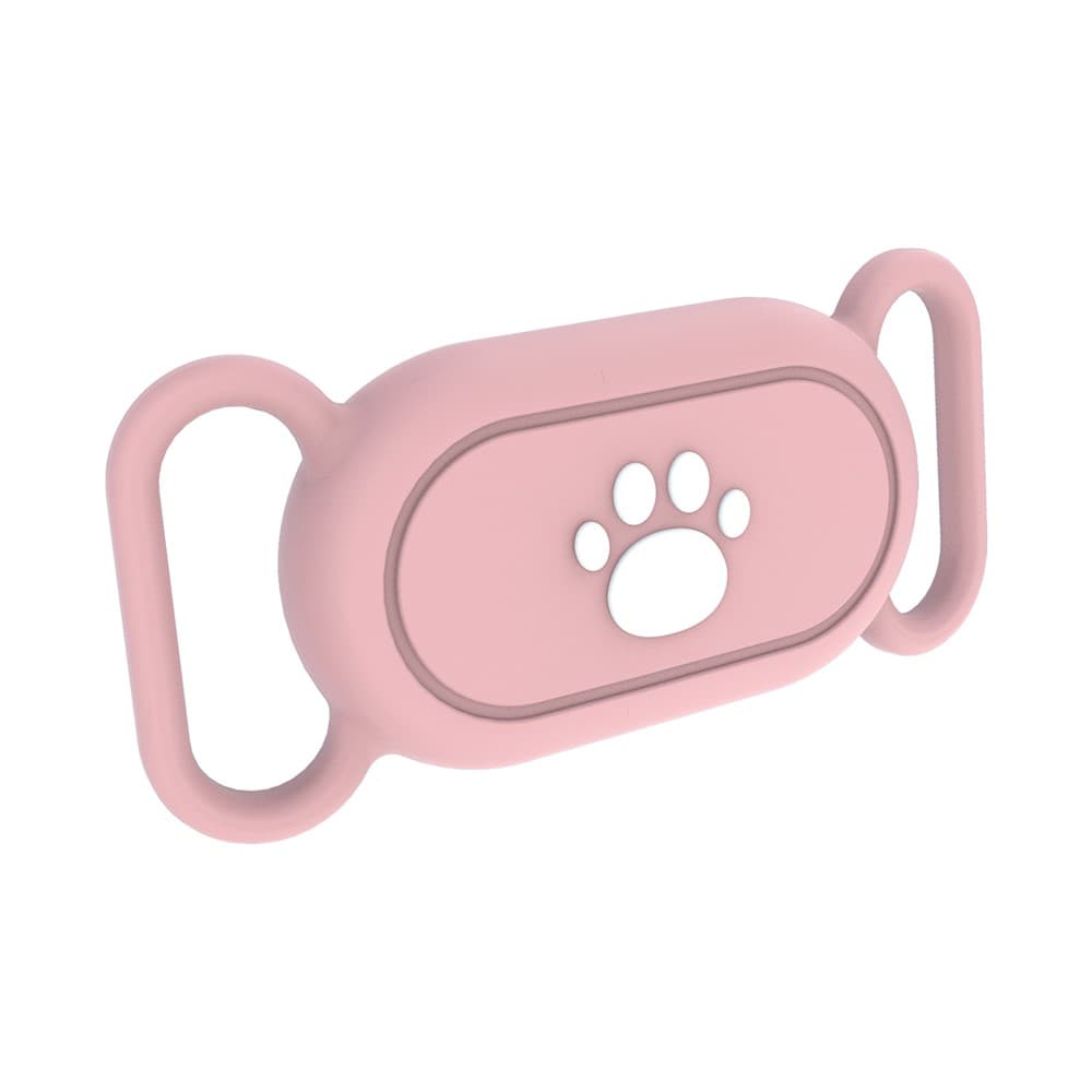 PROTEMIO PET LOCATE Husă pentru Samsung Galaxy SmartTag 2 pentru zgarda de câine / pisică, roz deschis