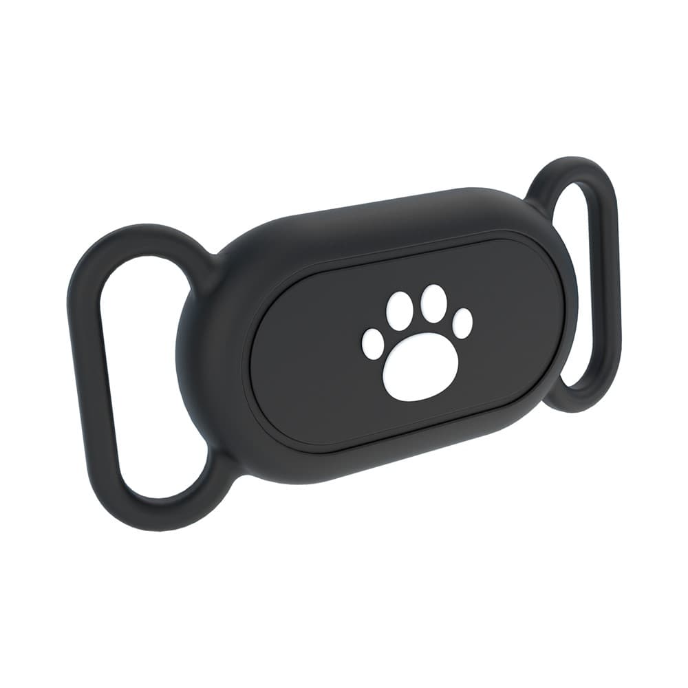 PROTEMIO PET LOCATE Husă pentru Samsung Galaxy SmartTag 2 pentru zgarda de câine / pisică, neagră