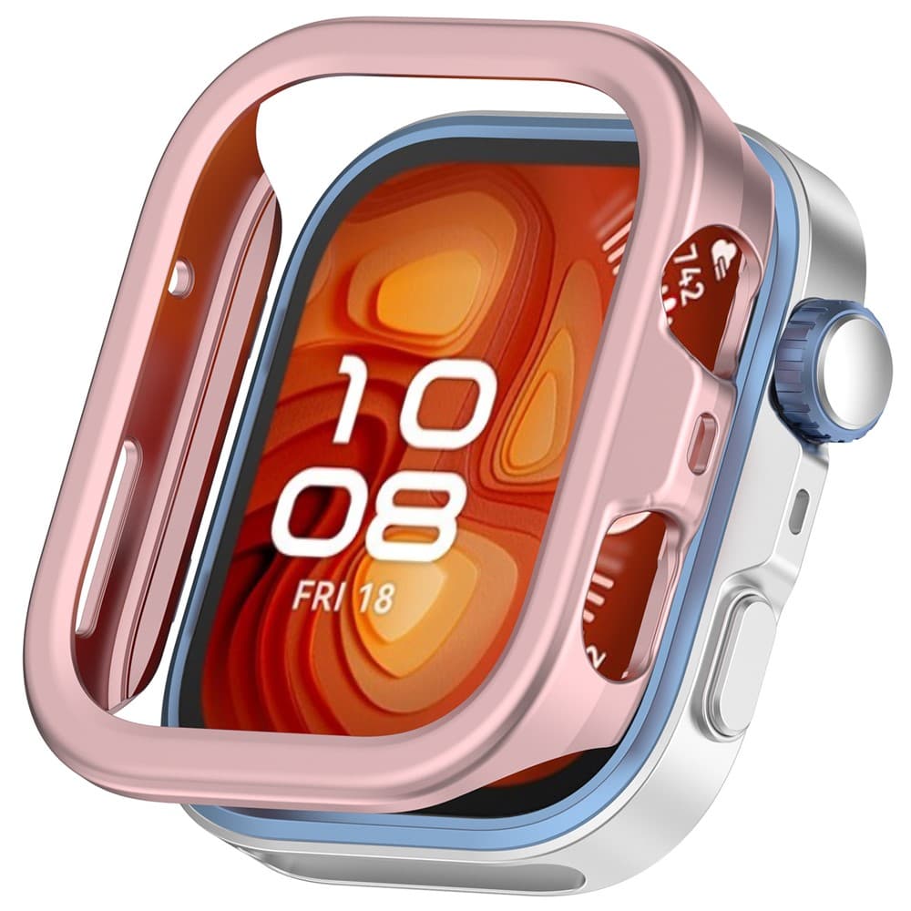 PC HALF COVER Husă plastic Huawei Watch Fit 4 Pro metalic roz