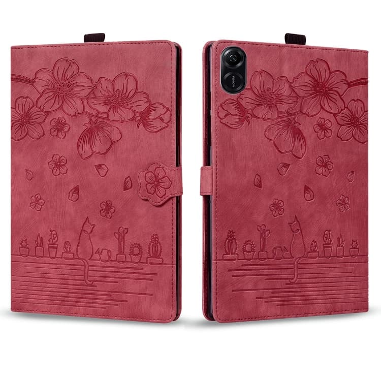 ART FLOWER Husă rabatabilă pentru Honor Pad X8a / Honor Pad X8b roșu