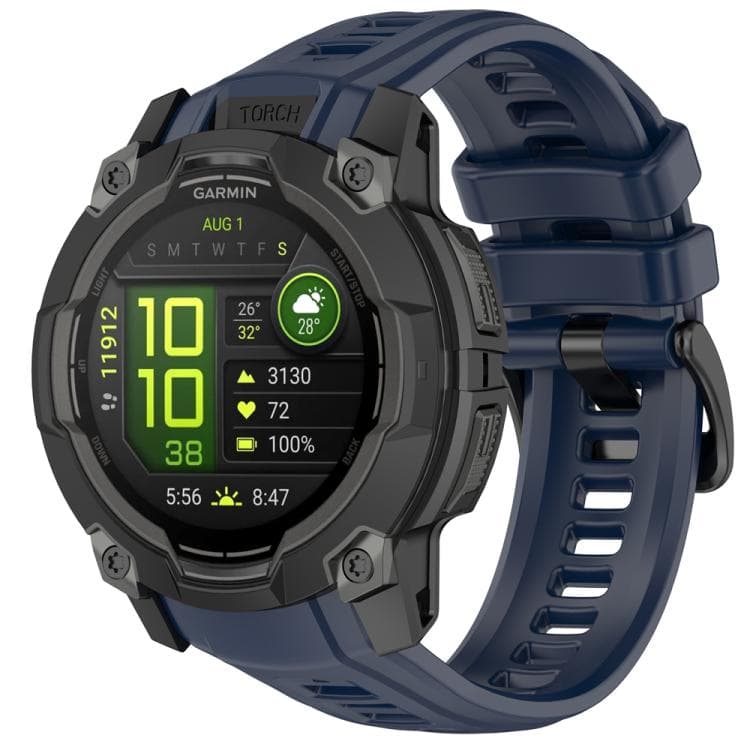 SILICONE Curea interschimbabilă pentru Garmin Instinct 3 50mm albastru închis
