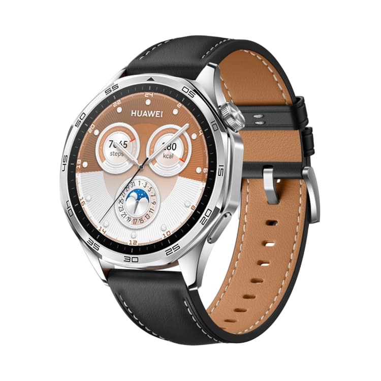 LEATHER Curea din piele pentru Huawei Watch GT 5 46mm / GT 6 46mm negru