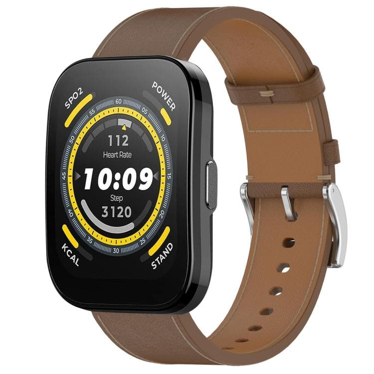 LEATHER Curea de piele pentru Amazfit Bip 5 / Bip 5 Unity maro