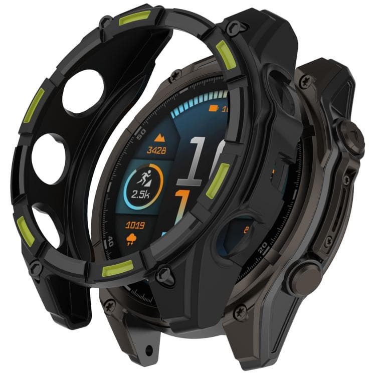 TPU HALF Husă pentru Garmin Tactix 8 AMOLED 51mm negru-verde