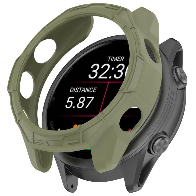 TPU HALF COVER Carcasă pentru Garmin Forerunner 970 verde