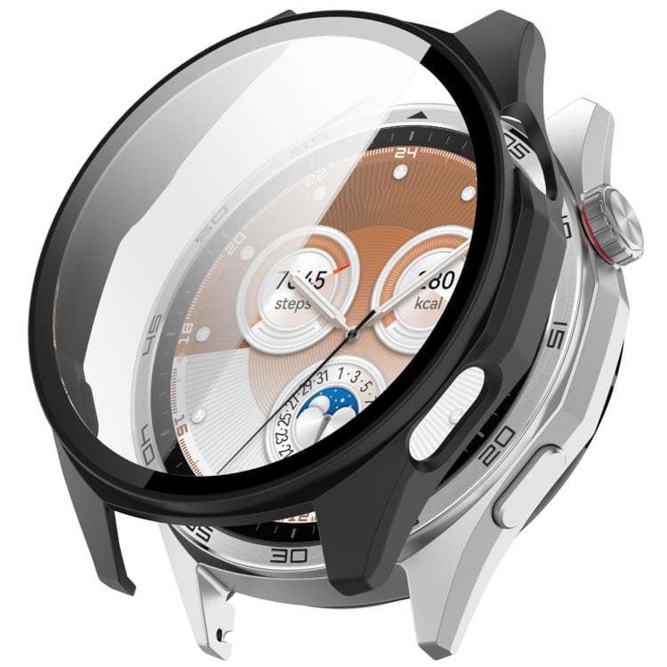 PC FULL COVER Plastic husă cu sticlă pentru Huawei Watch GT 6 46mm negru