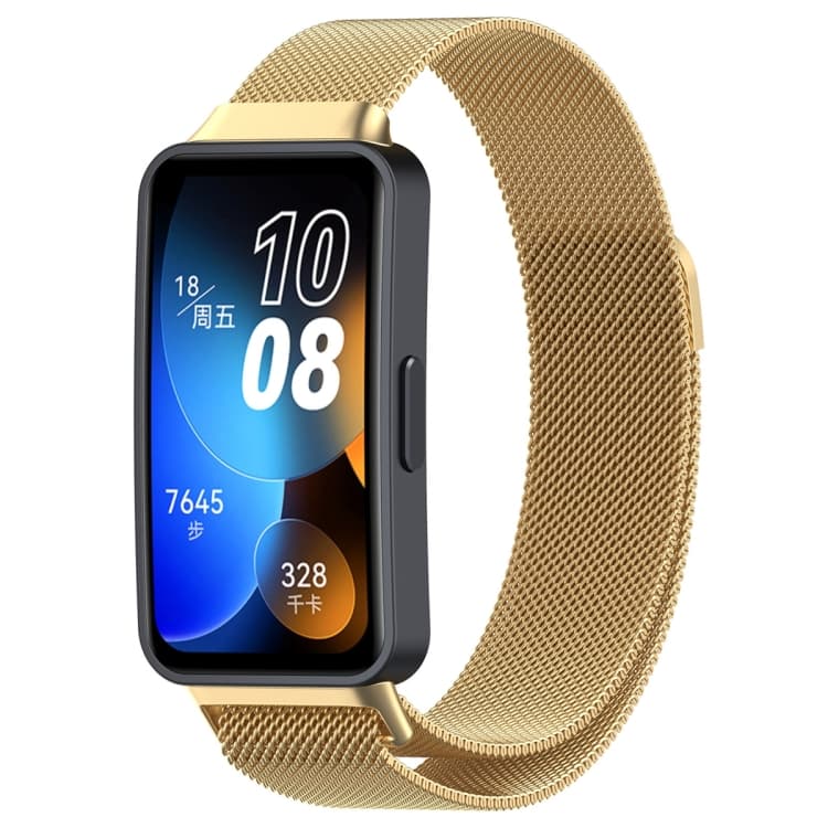 MILANESE Curea metalica Huawei Band 10 / Band 9 / Band 8 aurie