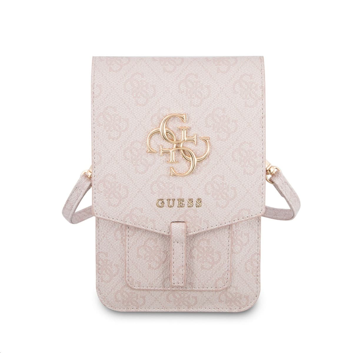 GUESS 4G BAG Husă universală pentru telefon mobil cu curea roz