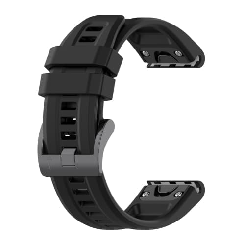 Curea din SILICON pentru Garmin Fenix 7S / 7S Pro / 7S Solar / 7S Sapphire negru