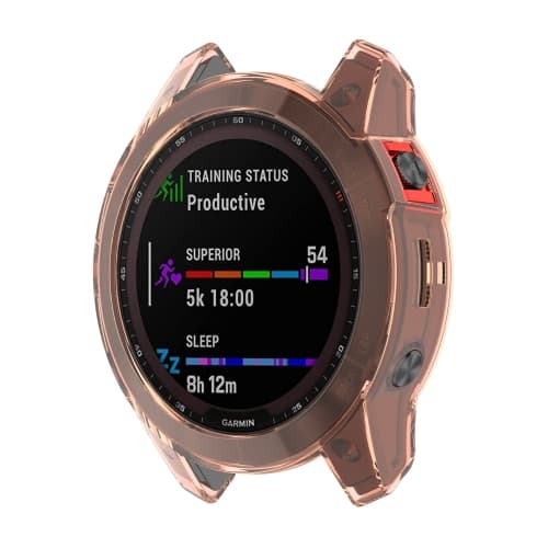Husa de protectie TPU Garmin Fenix 7 portocaliu