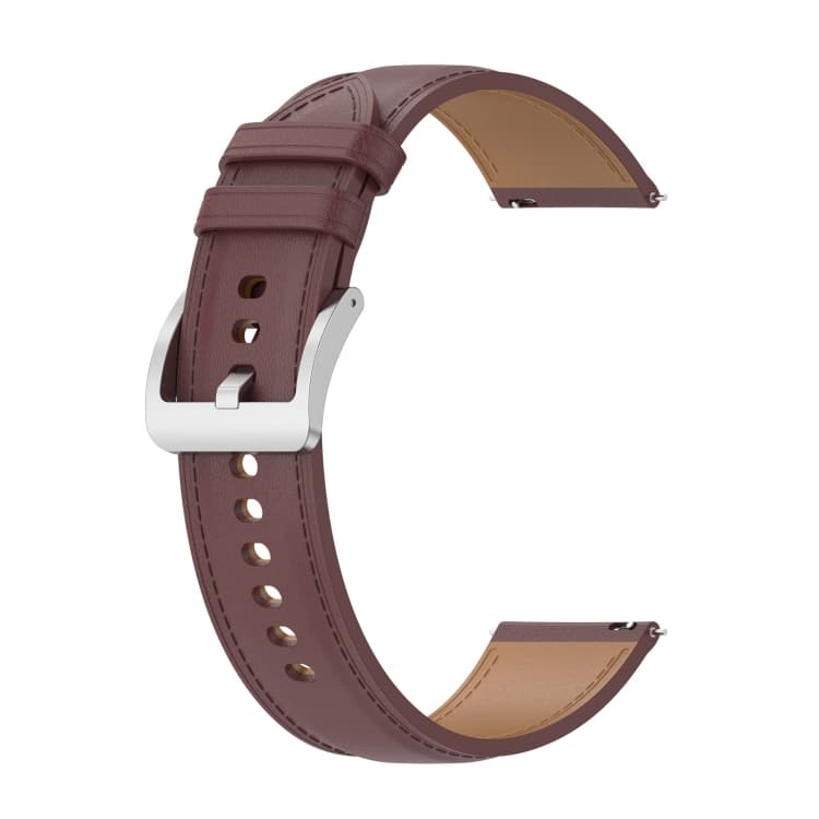 LEATHER Curea universala din piele - latime 22mm maro inchis