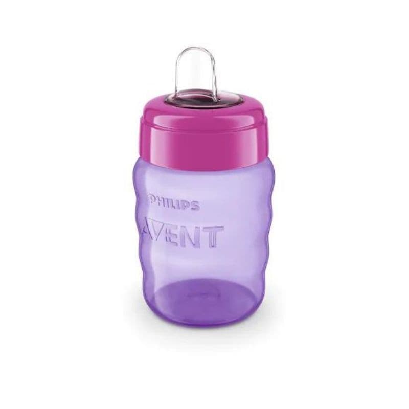 Cana cu tetina de formare Philips Avent, +9 luni, roz, SCF553/03, 260 ml, Philips