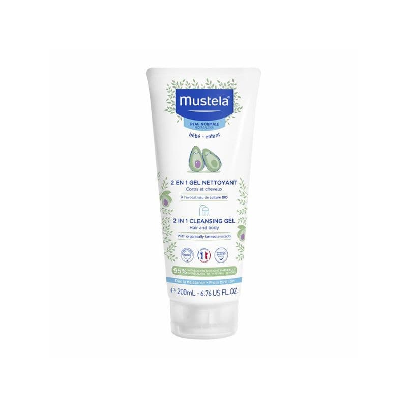 Gel de curatare 2 in 1 par si corp, 200ml, Mustela