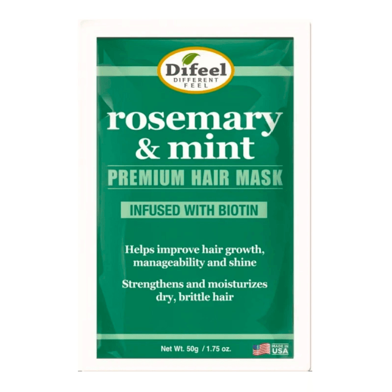Masca cu efect de intarire a parului Rosemary and Mint, 50 g, Difeel
