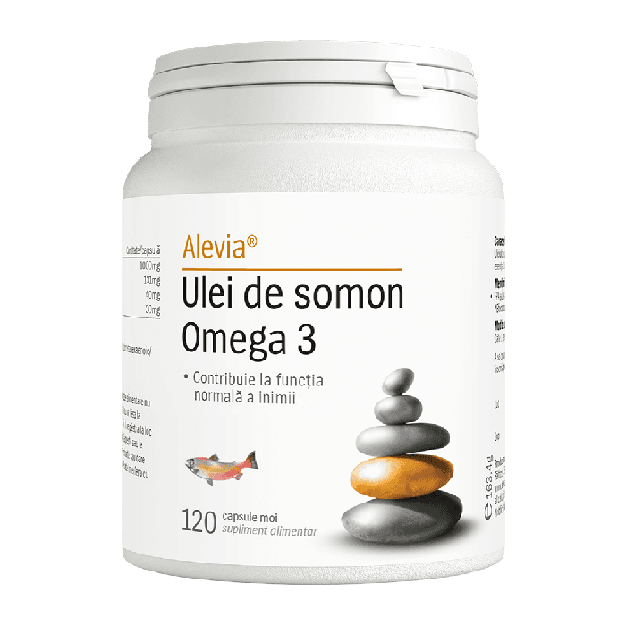 Ulei de somon Omega 3, 120 capsule, Alevia