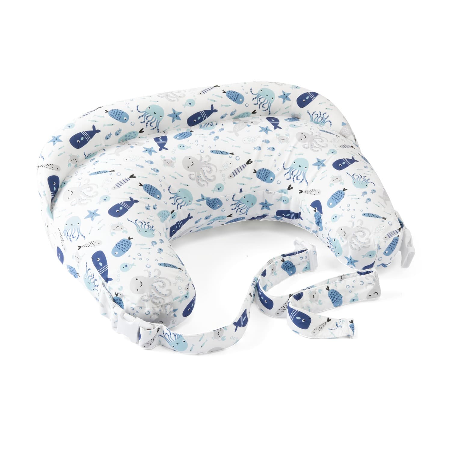 Perna alaptare Chicco Boppy Deluxe, Deluxe Fish Fun, 0luni+