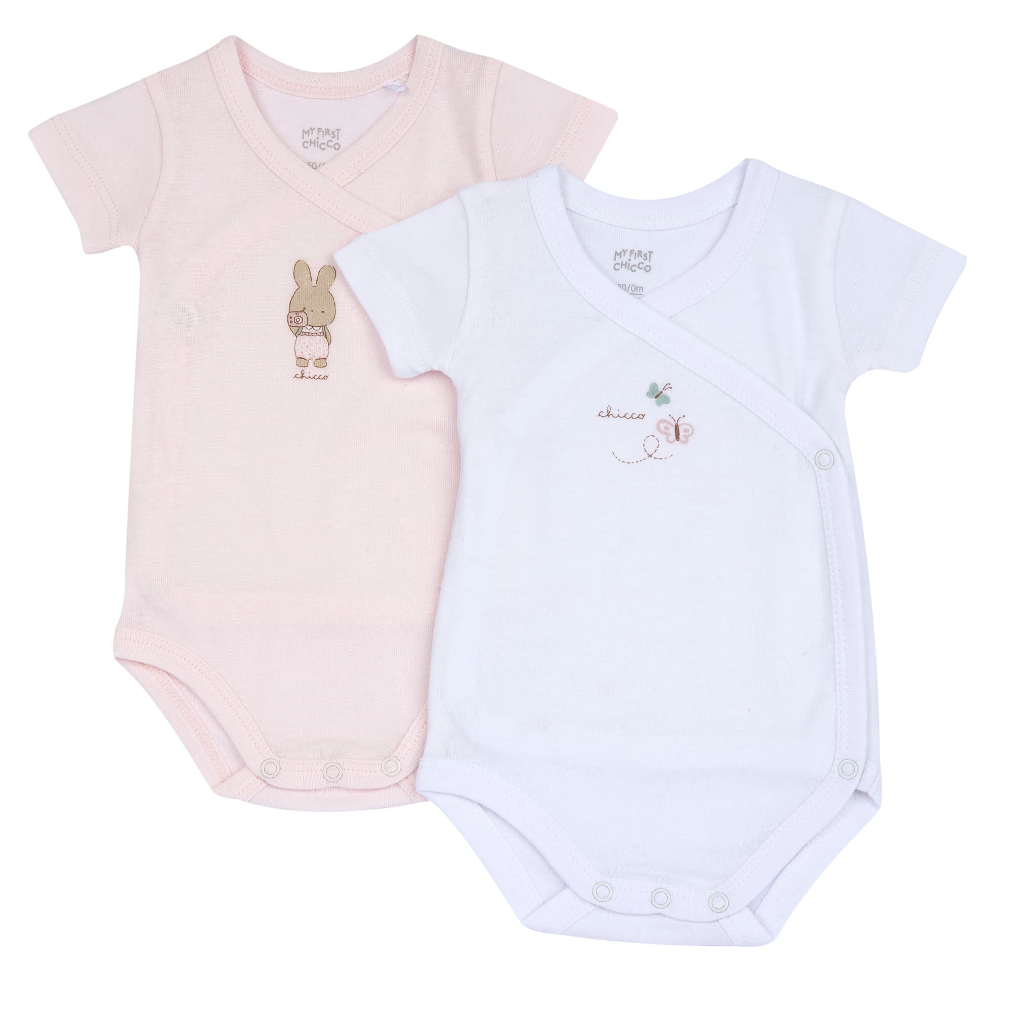 Set doua body-uri Chicco deschidere in fata, Roz, 02083-70MFCI