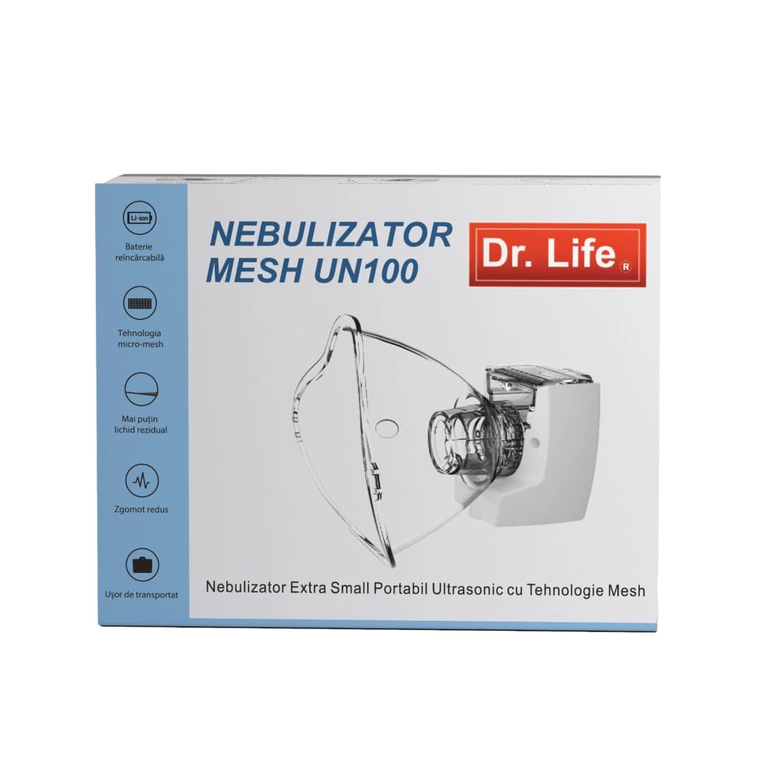Dr. Life Nebulizator Extra Small Portabil Ultrasonic cu Tehnologie Mesh