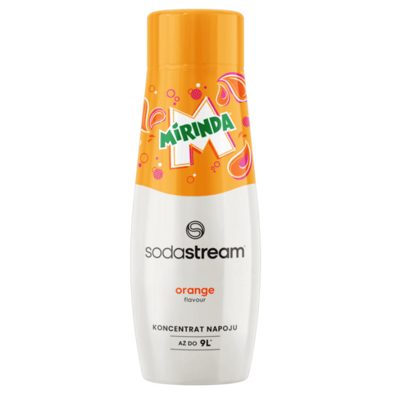 Sirop concentrat SodaStream Mirinda, 440 ml, până la 9 l, fără alergeni și OMG, alb/portocaliu
