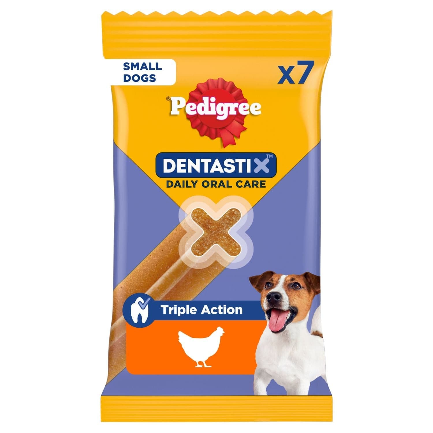 PEDIGREE DentaStix baton dentar caini talie mica 7 buc - 110g