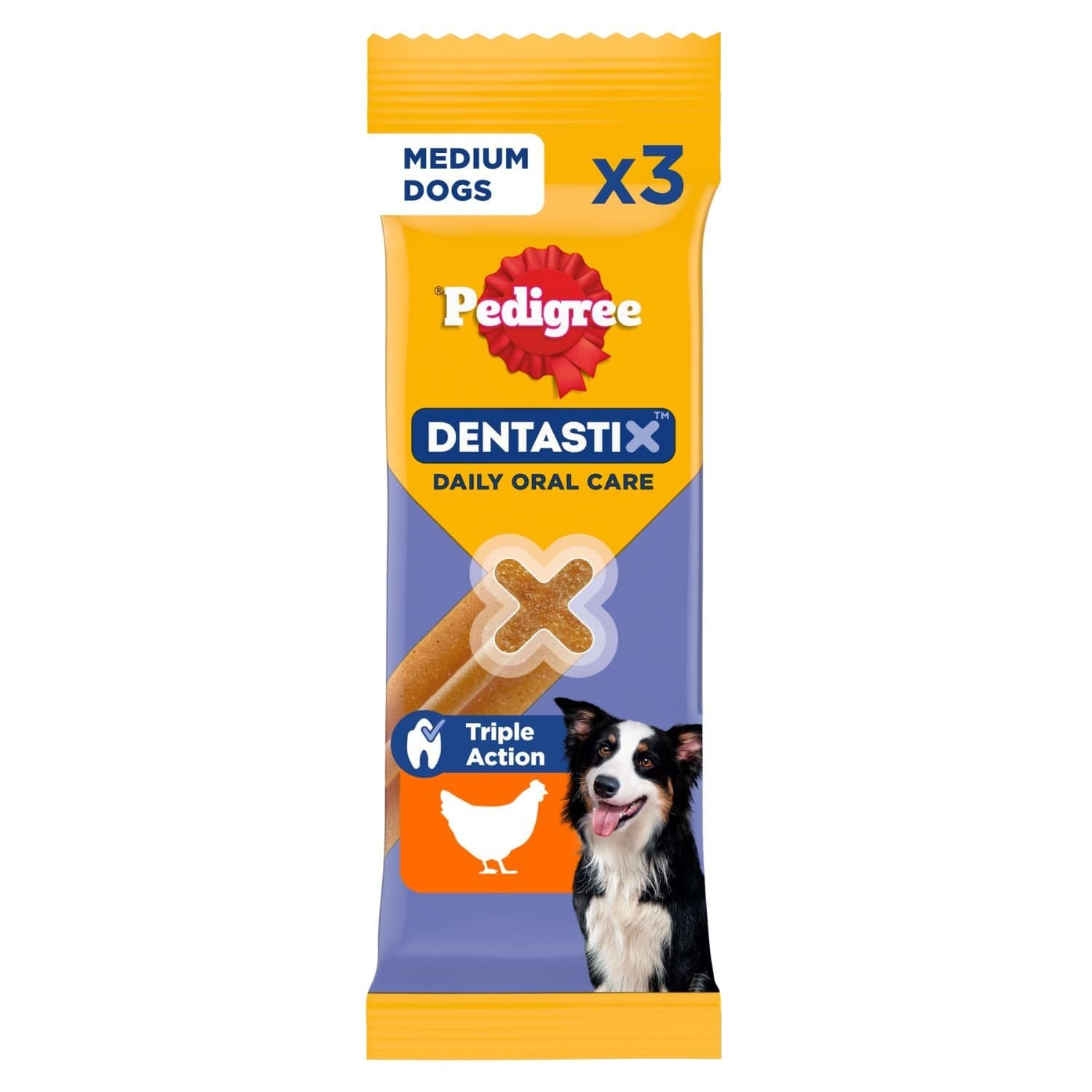 PEDIGREE DentaStix tratament dentar caini rase medii 3 buc - 77g