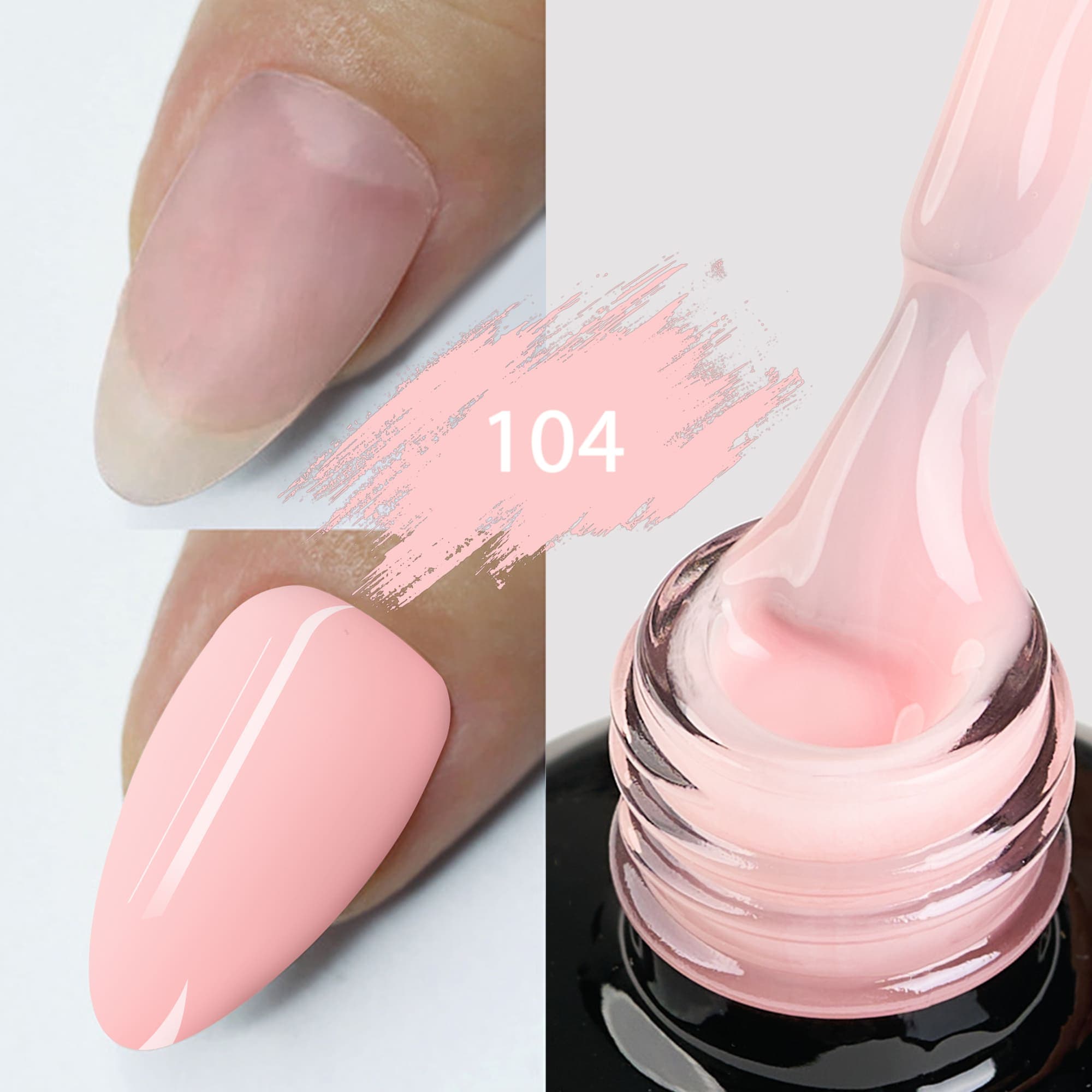 Color rubber base Kievskaya 15ml- Nr. 104 - KVS-10
