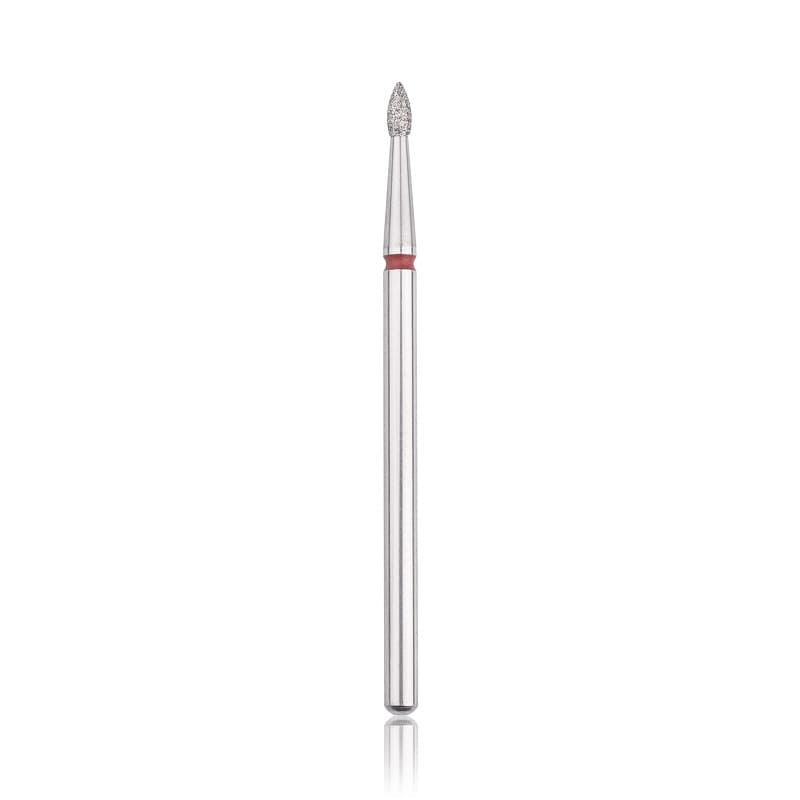 Capăt freza Diamant HEAD flacăra mică, roșu, L- 4,0 mm, Ø1,8 mm - HBD-254RD.014