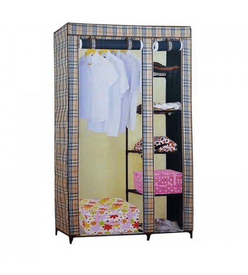 UB Dulap HAINE Textil JJL-0719 2 compartimente model ROSU VERDE