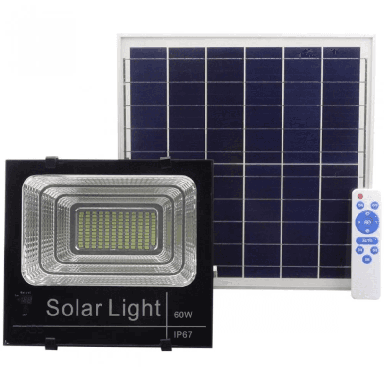 Kit Proiector 50W LED SMD JNI cu Panou Solar Si Telecomanda