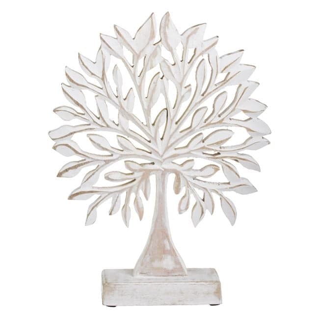 Decoratiune pentru masa model vintage Copacul vietii, lemn,28x22x5 cm