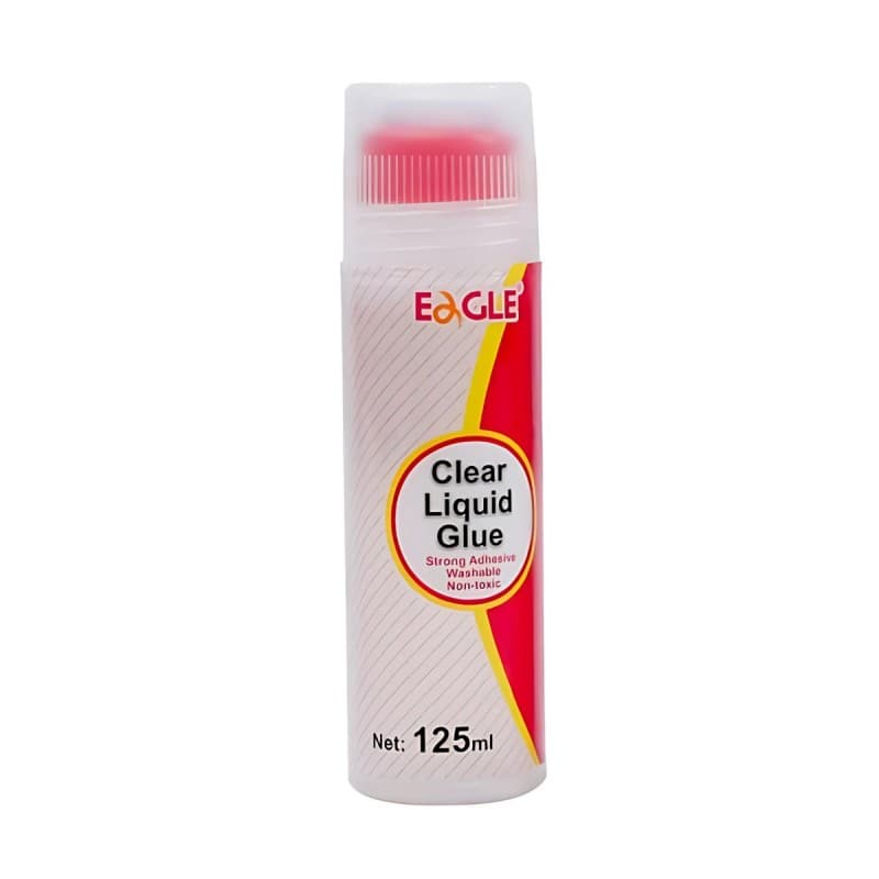 Lipici lichid cu varf buretat pentru hartie si carton,transparent, 125 ml