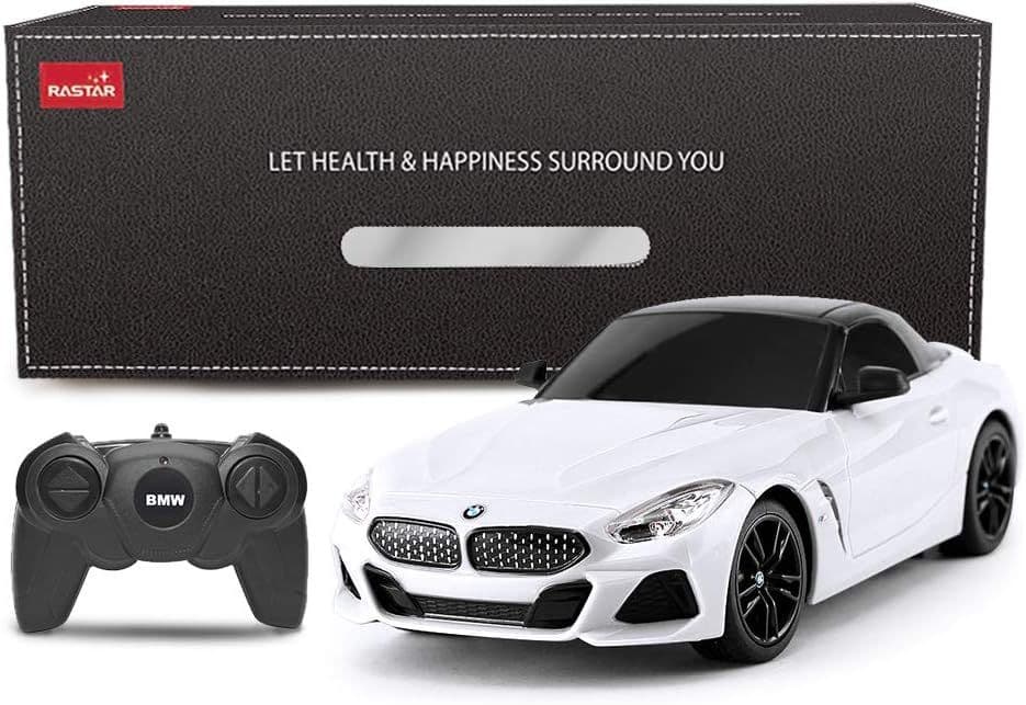 MASINA CU TELECOMANDA BMW Z4 ROADSTER ALB SCARA 1 LA 18