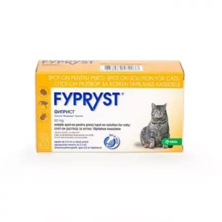 Antiparazitar extern pentru pisici Fypryst 50 mg x 3 pipete