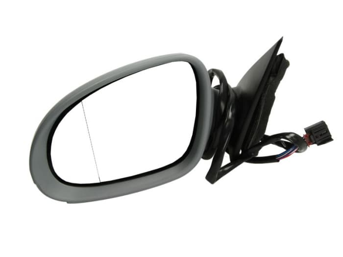 Oglinda stanga VW PASSAT B6 intre 2005-2010 electrica, incalzita, asferica, cu carcasa, cu semnalizare, pliabila electric, cu lumina exterioara, cu 9