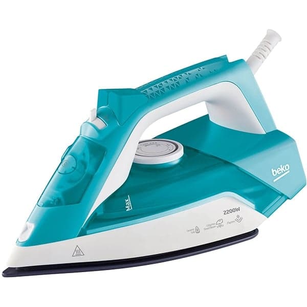 Fier de calcat BEKO SIM3122T, 2200W, 110g min, 240 ml, talpa ceramica, alb-turcoaz